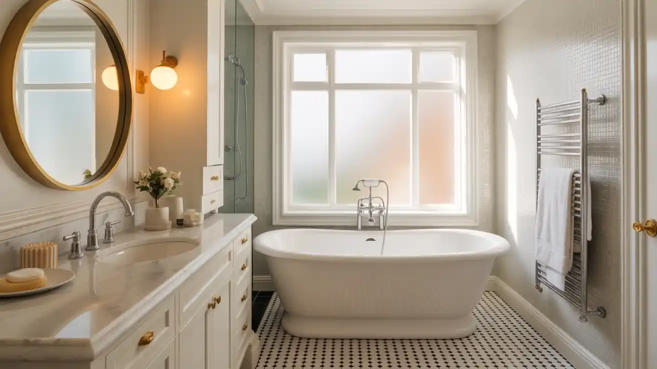 Checkered Floor Tile Vinyl Bathroom Decor Ideas That Will Transform Your Space