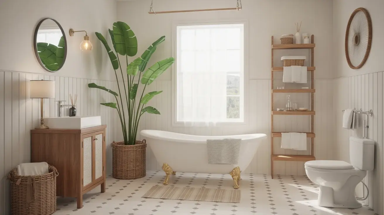 boho farmhouse bathroom decor