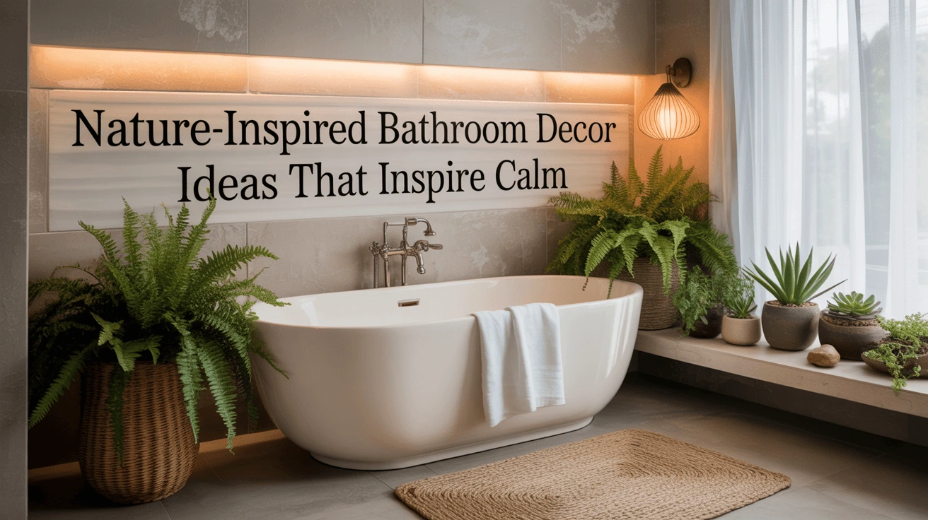 Nature-Inspired Bathroom Decor Ideas That Inspire Calm
