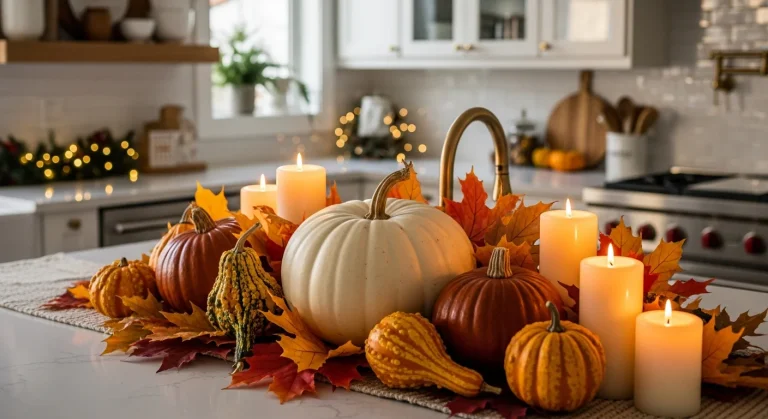Harvest Haven: 19 Stunning Thanksgiving Kitchen Island Decor Ideas You’ll Adore