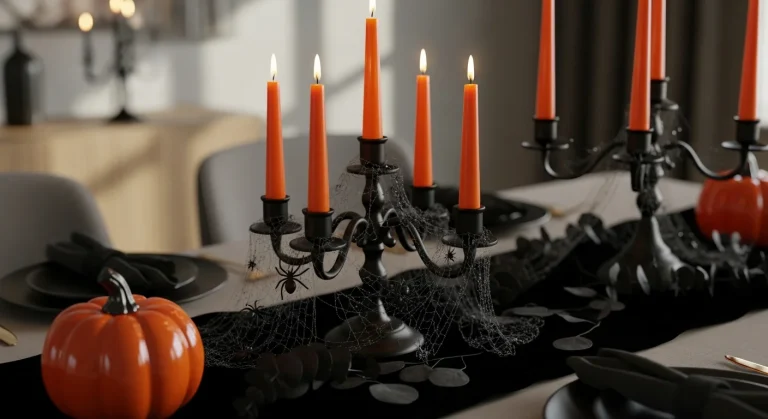 Unleash the Spooktacular Chic: Top 19 Black & Orange Accents for a Trendy Haunted Home