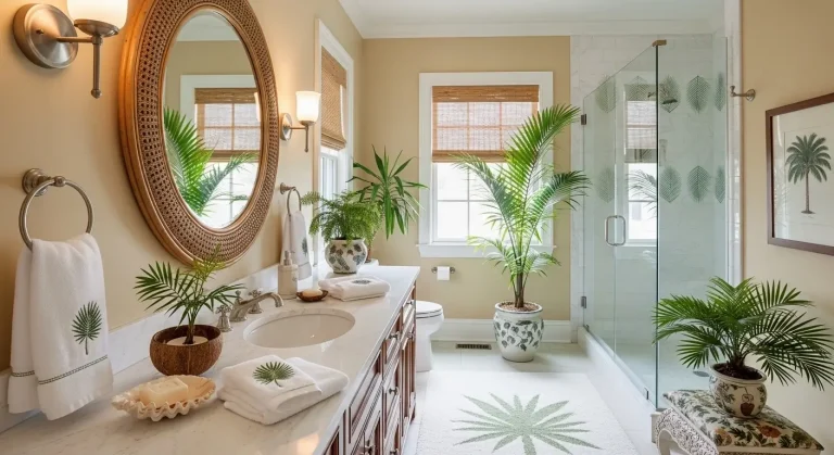 Palm Tree Bathroom Decor