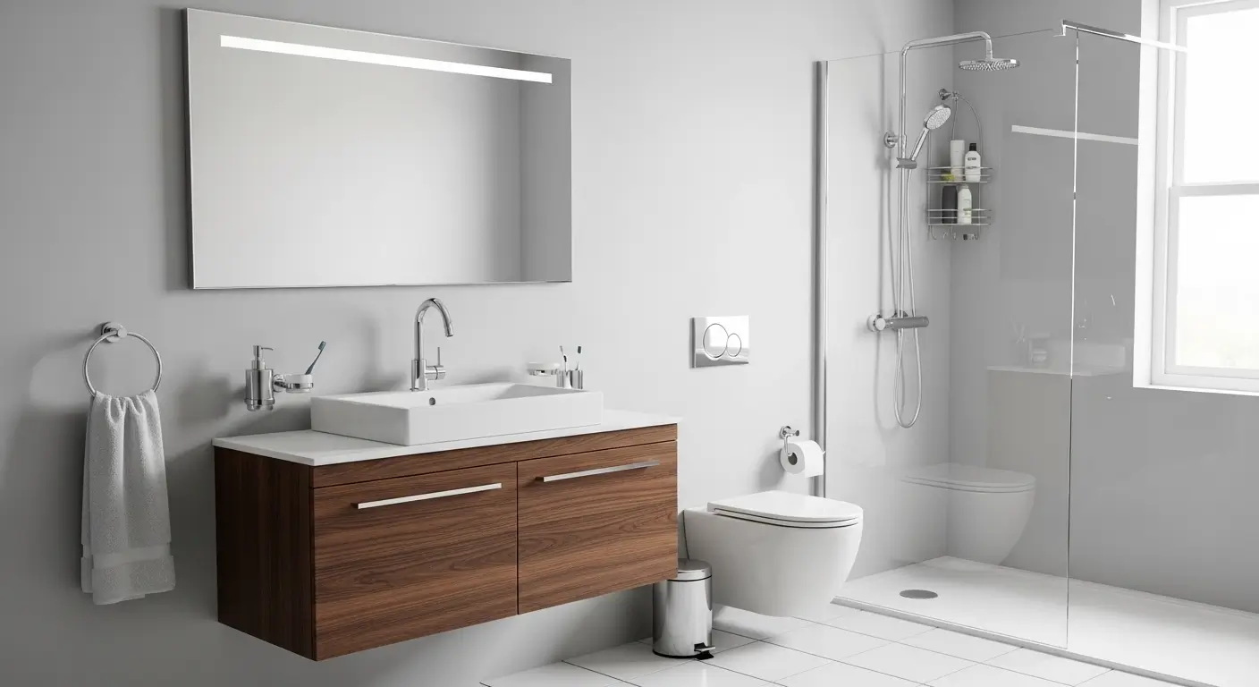Chrome Bathroom Decor Ideas