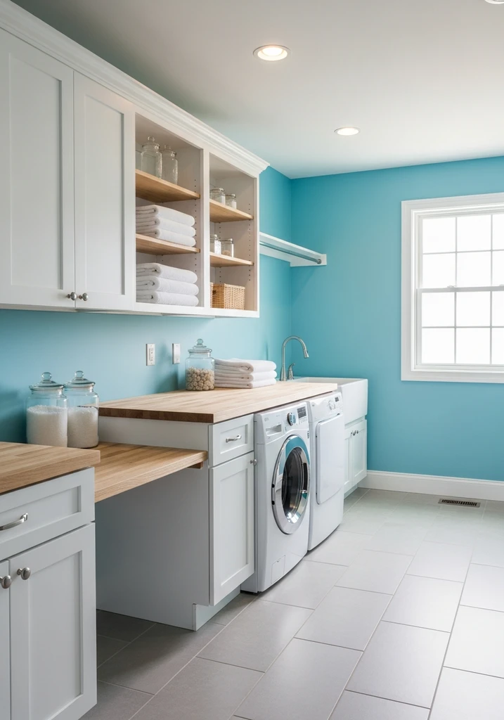 cheerful-robin-s-egg-blue-laundry-room