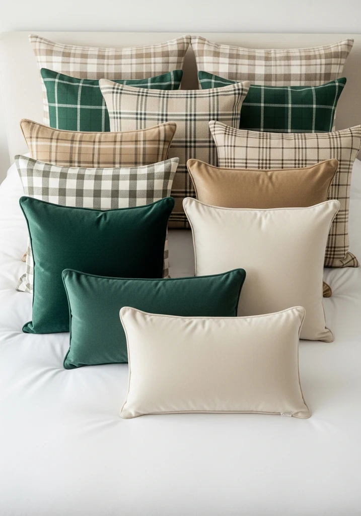 decorative-plaid-pillow-covers