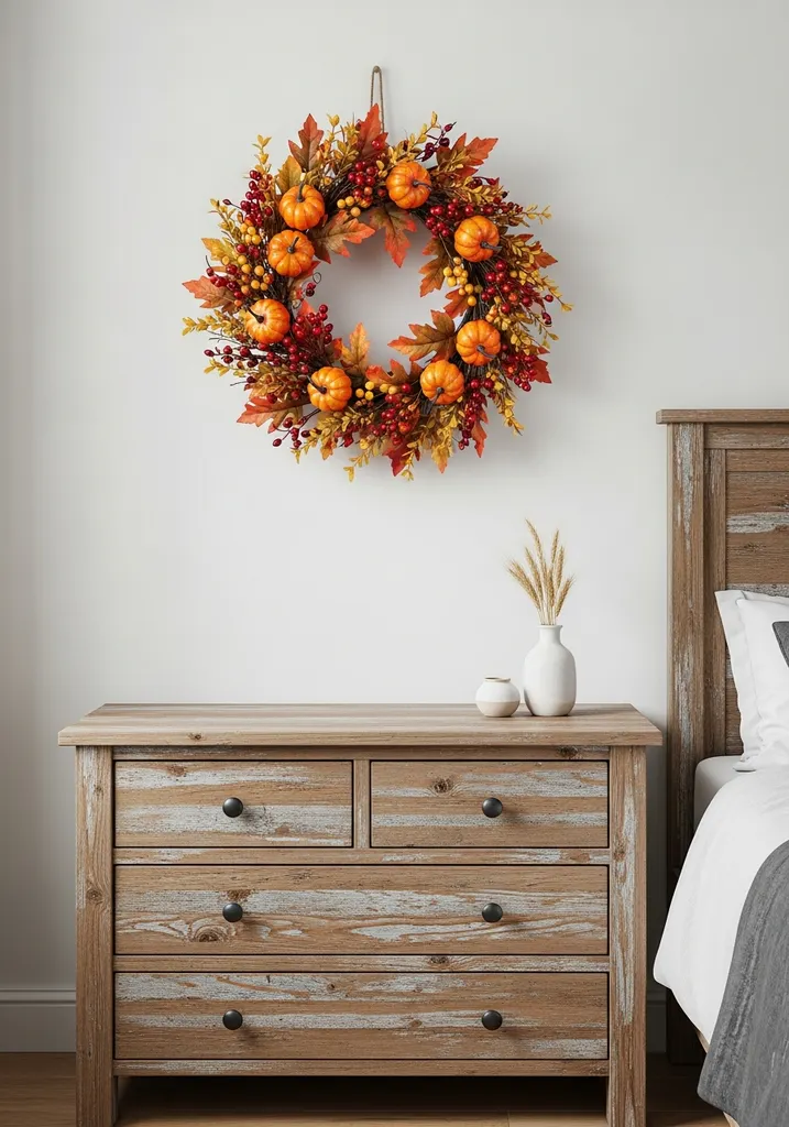 faux-pumpkin-and-berry-wreath