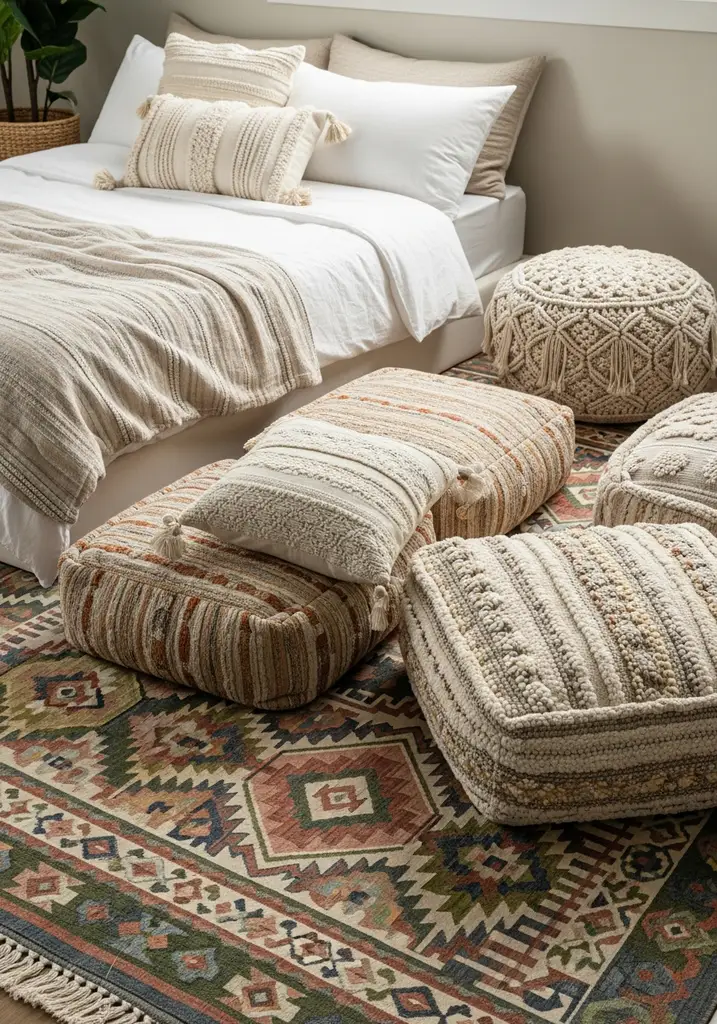 incorporate-floor-cushions-and-poufs