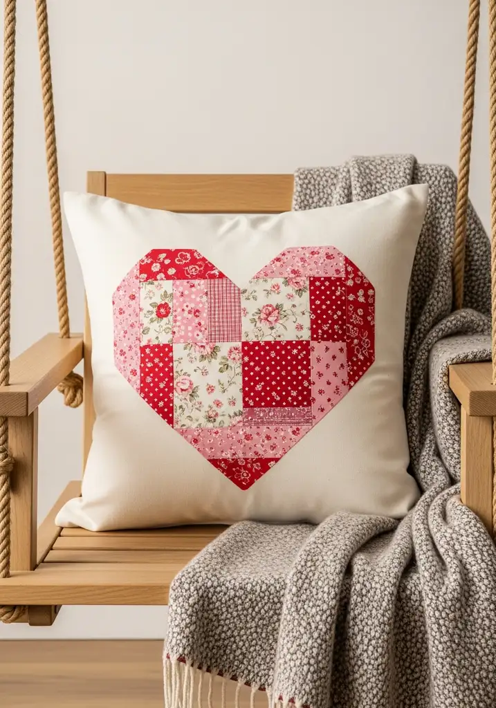 patchwork-heart-design-pillow