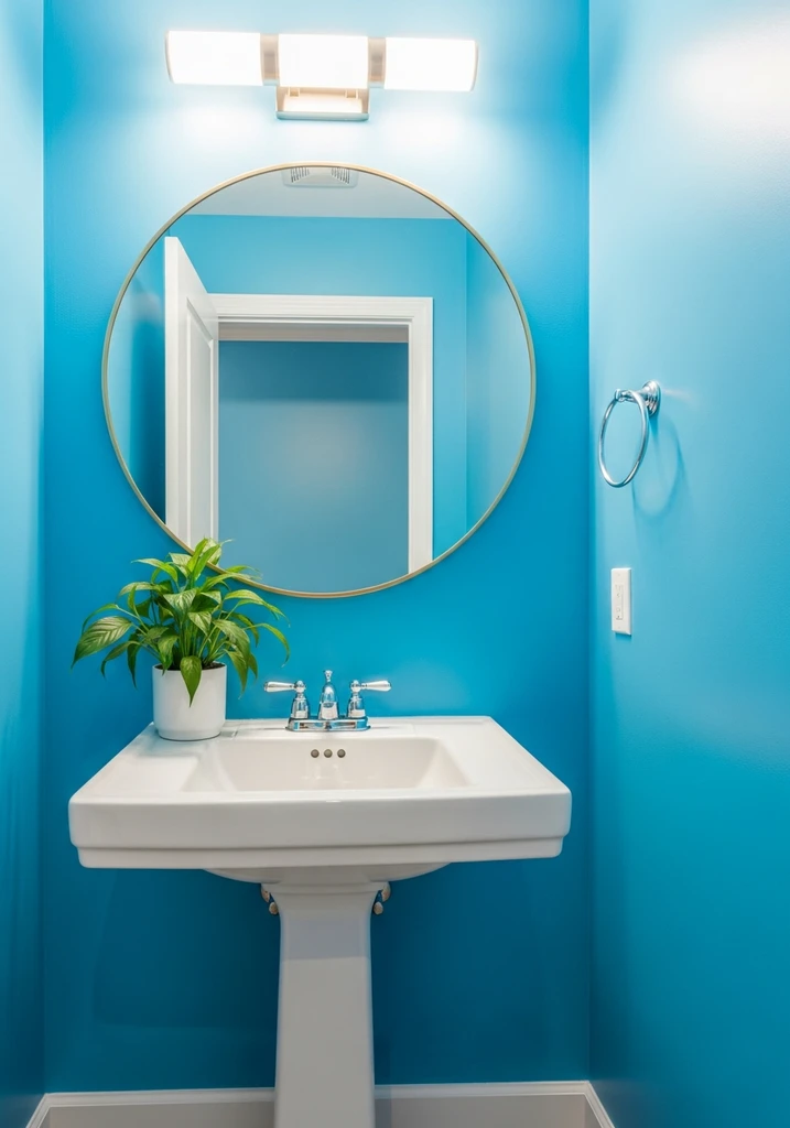 playful-tropical-blue-powder-room