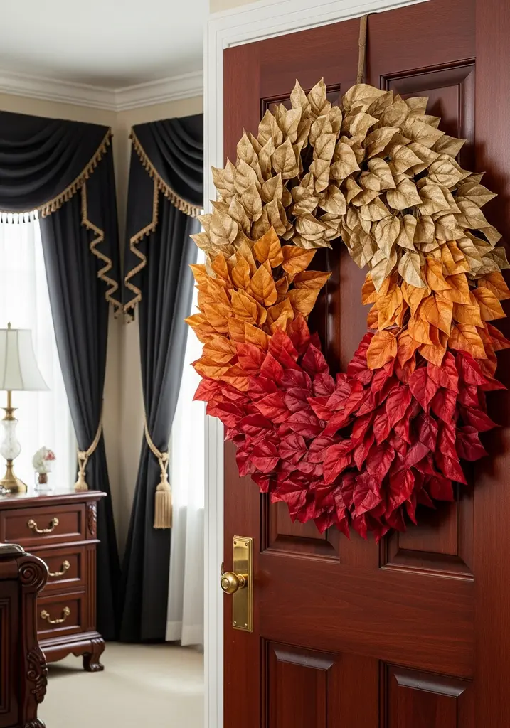 silk-leaf-cascade-wreath