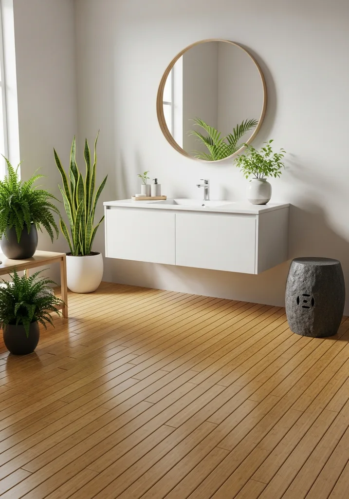 zen-bathroom-with-bamboo-and-greenery