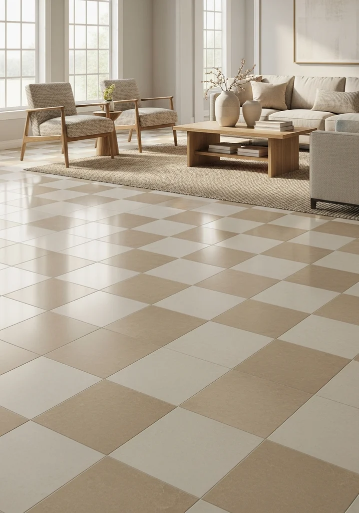 beige-and-cream-checkered