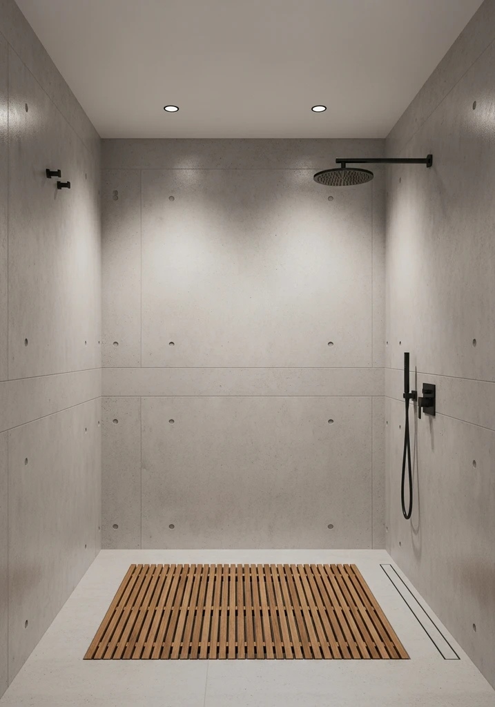 contemporary-concrete-and-wood-open-shower