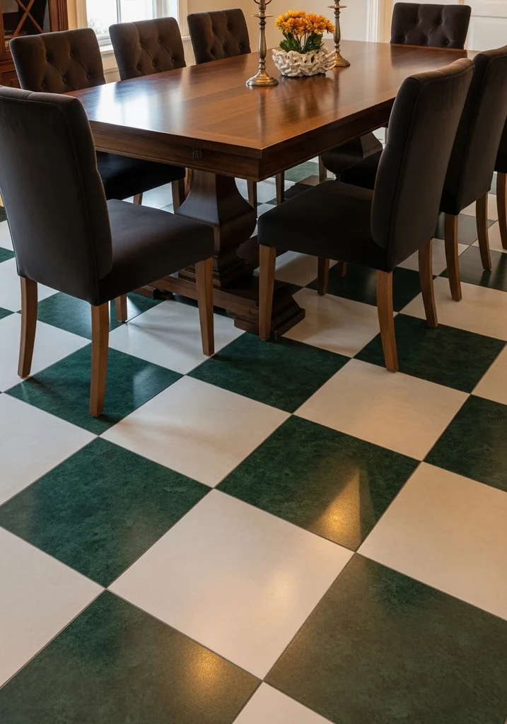 dark-green-and-white-checkerboard