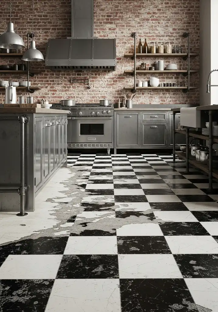 distressed-black-and-white-checkered