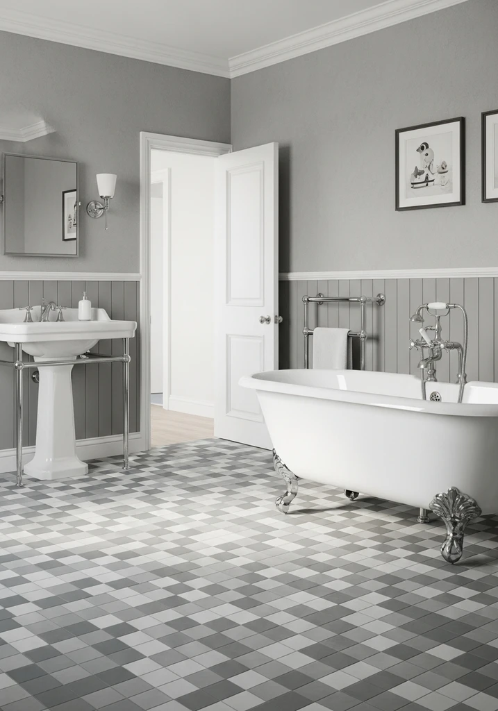 grey-and-white-checkerboard-pattern