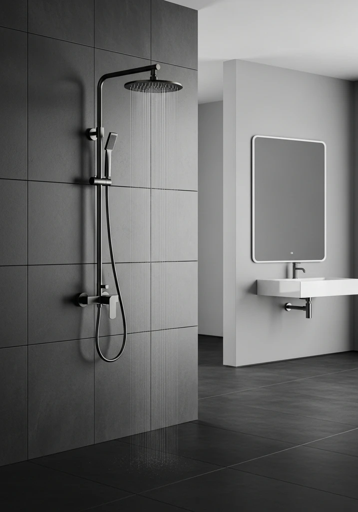 matte-black-and-gold-combination-shower